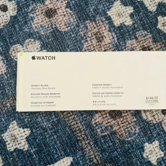 🆕 IN BOX! Apple Watch Series 7 stainless steel 41MM with midnight leather band - Picture 10 of 12